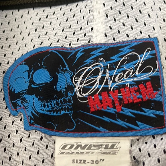 O.NEAL MAYHEM  MX MOTOCROSS Skull & wings printed RIDING  MOTO Pants size 30” - Picture 8 of 16
